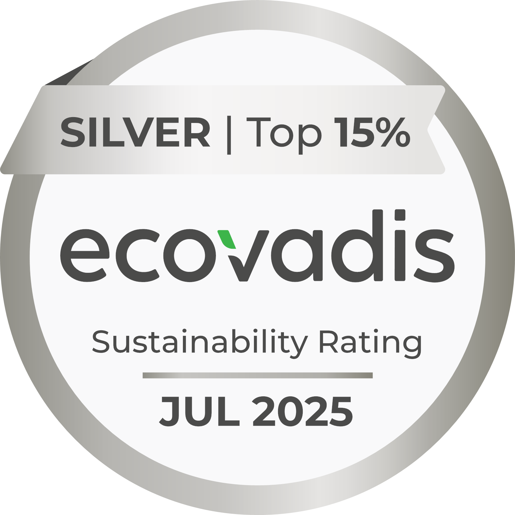 EcoVadis Silver - Top 15%